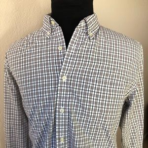 J. Crew Large Dress Shirt Brown/Black Tailored Fit